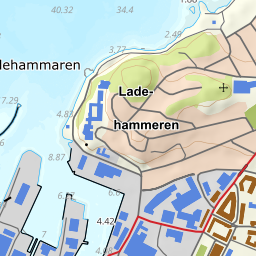 Kartutsnitt fra Kartverket
