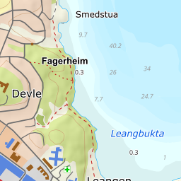 Kartutsnitt fra Kartverket