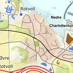 Kartutsnitt fra Kartverket