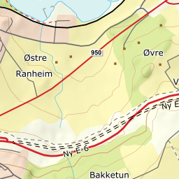 Kartutsnitt fra Kartverket