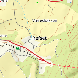 Kartutsnitt fra Kartverket
