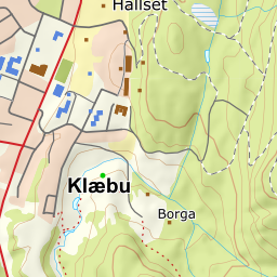 Kartutsnitt fra Kartverket