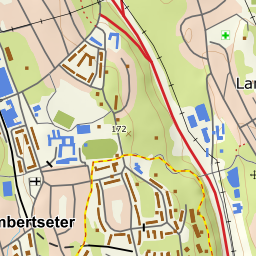 Kartutsnitt fra Kartverket